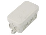 Cutie de conexiuni OBO BETTERMANN A 6, Polietilena, IP55, IK07, Montare Perete, Gri Deschis, OBO-2000001