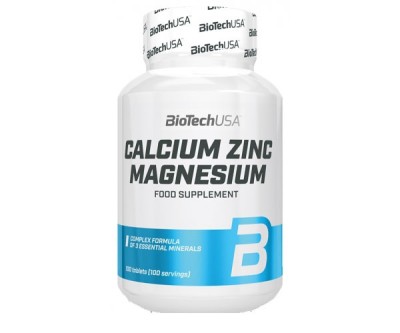 Vitamine Calciu Zinc Magneziu 100cps Bio Tech USA foto