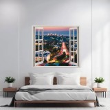 Folie imprimata color pentru decor perete locuinta, dimensiune 125 x 110cm, model: VIEW TO HAVEN 17, AVEX