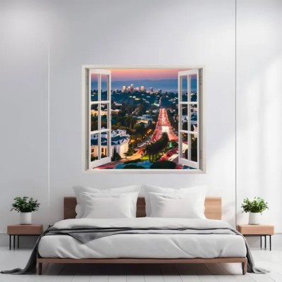 Folie imprimata color pentru decor perete locuinta, dimensiune 125 x 110cm, model: VIEW TO HAVEN 17 foto