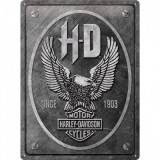 Placa metalica - Harley-Davidson Metal Eagle - 30x40 cm, Nostalgic Art Merchandising