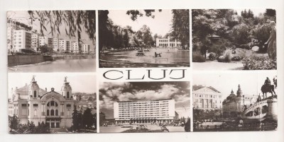 RF34 -Carte Postala- Cluj Napoca, format lung, circulata 1966 foto