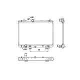 Radiator racire Suzuki Swift (Sg) 02.2005-2010 Motor 1, 3 68kw; 1, 5 75kw; Benzina, tip climatizare Cu/fara AC, cutie automata, dimensiune 558x375x16