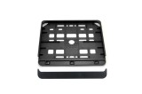 Suport numar inmatriculare negru pentru motocicleta 15 x 19cm