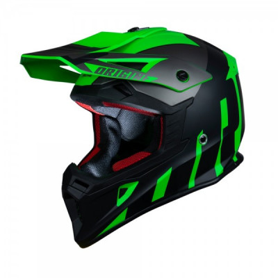 Casca motocross Origine Hero Thunder Titaniu, culoare negru/verde fluo, marime S Cod Produs: MX_NEW 2060160245008S foto