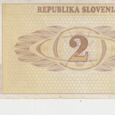 M1 - Bancnota foarte veche - Slovenia - 2 tolari - 1990