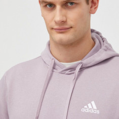 adidas bluză bărbați, culoarea roz, cu glugă, uni IN0328