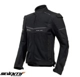 Cumpara ieftin Geaca (jacheta) barbati pentru scuter - motocicleta Racing vara Seventy model SD-JR60 Thunder culoare: negru Negru XXXL