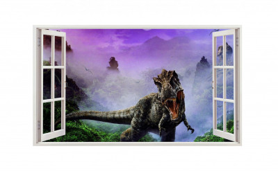 Sticker decorativ cu Dinozauri, 85 cm, 4397ST foto