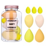 Set buretei machiaj, flippy, premium, 7 bucati, galben
