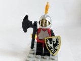 bnk jc LEGO 6074 The Black Falcons - cavaler pedestru cu topor si scut