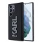 Husa pentru Samsung Galaxy S23 Ultra - Karl Lagerfeld 3D Design (KLHCS23L3DMBKCK) - Rubber Glitter Logo