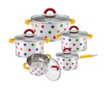 Set 5 oale din Inox cu capac Zass Gourmet ZG-SCS 02 - NOU