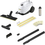 Aparat de curatat cu abur Karcher SC 3 EasyFix, 1900 W, 1 l, 3.5 bar, Incalzire 30 secunde, Alb/Negru