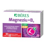 Pachet Magneziu + B6, 50+10 comprimate, Beres Pharmaceuticals