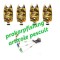 Set cu 4 avertizori/senzori cu 4 swingere cu led baterii 9v incluse
