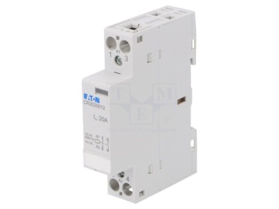 Contactor 2-pol 20A 12VAC NO foto