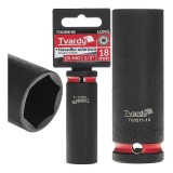 Cheie tubulara de impact lunga in 6 puncte 1 / 2&quot;, 18 mm, Cr-Mo, Tvardy T00211-18