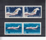 ROMANIA 1970 LP 722 - 50 ANI DE AVIATIE CIVILA IN ROMANIA PERECHE MNH