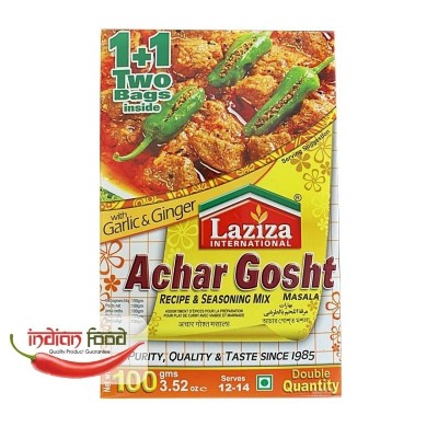 LAZIZA Achar Gosht Masala (Condimente pentru Carne Marinata) 100g foto