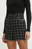 Marella pantaloni scurti GATTI femei, culoarea negru, modelator, high waist, 2513141011200