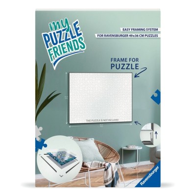 Ravensburger - Rama alba pentru puzzle de 500 de piese 49 x 36 cm foto