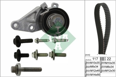 INA 530 0140 10 Set curea de distributie foto