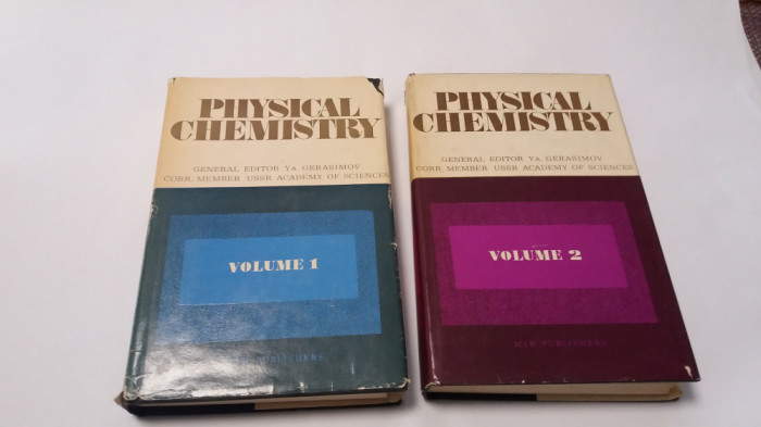 PHYSICAL CHEMISTRY Y A GERASIMOV 2 VOLUME MIR ,RM3