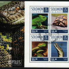 INSULELE SOLOMON 2014 - Fauna, Reptile / colita noua