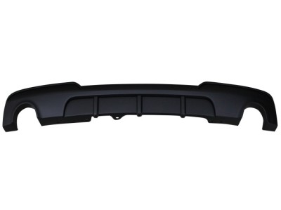 Spoiler bara spate BMW Seria 5 (F10/F11), 12.2009-08.2017, negru; type M-Performance; cu gauri pentru 2 iesiri simple; TUNING, foto