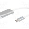 Adaptor HDMI soclu la USB C mufă 150mm USB 3.2 DIGITUS argintiu
