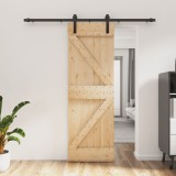 VidaXL Ușă glisantă cu set de feronerie 70x210 cm, lemn masiv de pin