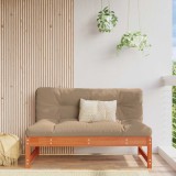 vidaXL Canapea de Grădină Din Mijloc Lemn masiv de pin Maro Ceară 865596