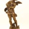 Ingeras cantand la cimbale-statueta din bronz pe un soclu din marmura BR-101
