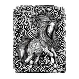Sticker decorativ Cal, Gri, 70 cm, 11274ST
