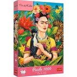 Puzzle trefl 1000 premium plus frida kahlo portret in jungla
