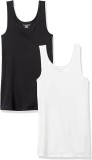 Cumpara ieftin Maiou pentru femei Amazon Essentials, Pachet de 2, Alb si Negru, Marimea XS - OUTLET