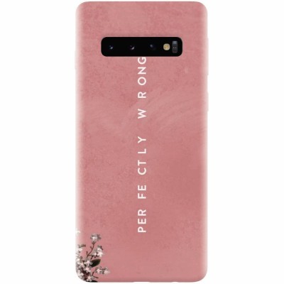 Husa silicon pentru Samsung Galaxy S10, Perfectly Wrong foto