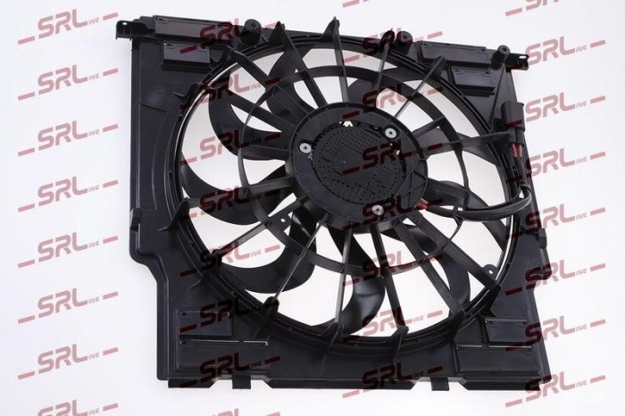 Ventilator radiator Bmw X3 G01 17-, X4 G02 18-, motor: 1.6 T, 2.0 T, SRLine, 17428472314; 17428586492