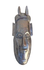 MASCA VINTAGE DECORATIVA SCULPTATA MANUAL DIN LEMN, SENEGAL