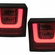 Stopuri LED Light Bar compatibil cu VW T4 Transporter Caravelle Multivan (1990-2003) Rosu Fumuriu TLVWT4BARRS