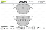 VALEO 302290 FIRST set placute frana,frana disc