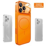 Husa Skin pentru Transformare iPhone 13 in iPhone 17 Pro &ndash; Design Premium, Compatibil MagSafe, Culoare Portocaliu