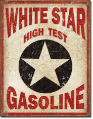 Placa metalica - White Star Gasoline - 30x40 cm foto