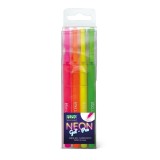 Pixuri cu gel Neon, varf 0.8 mm, 4 culori (blister)