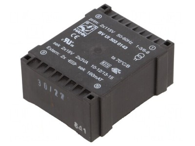 Transformator &amp;Icirc;ncapsulat 6VA 115V 18V 166mA foto