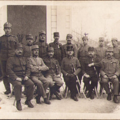 HST P580 Poză ofițeri și gradați austro-ungari Primul Război Mondial