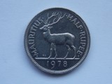HALF RUPEE 1978 MAURITIUS