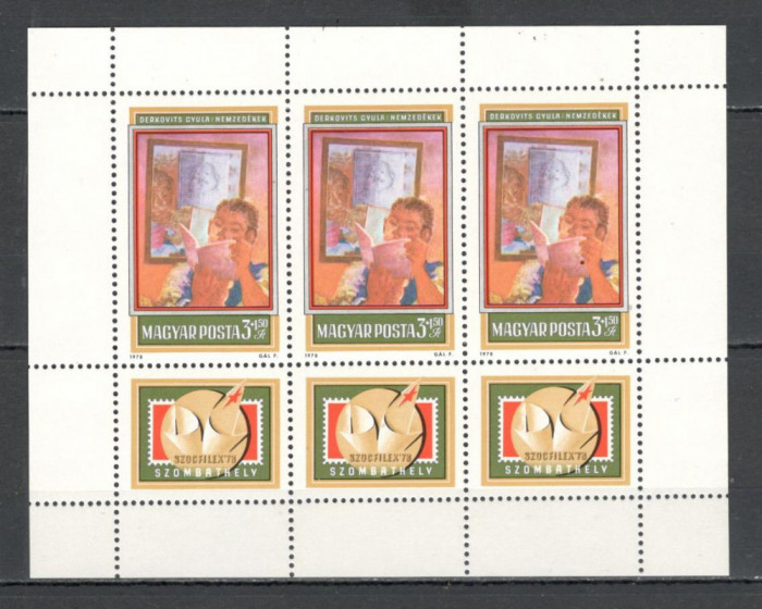 Ungaria.1978 Expozitia filatelica SOZPHILEX:Pictura-coala mica XU.270