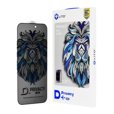 Folie pentru iPhone 14 Pro Max - Lito D+ Pro Privacy - Black foto
